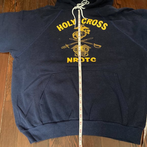 Vintage USMC raglan sweatshirt Holy Cross ROTC - Picture 5 of 7
